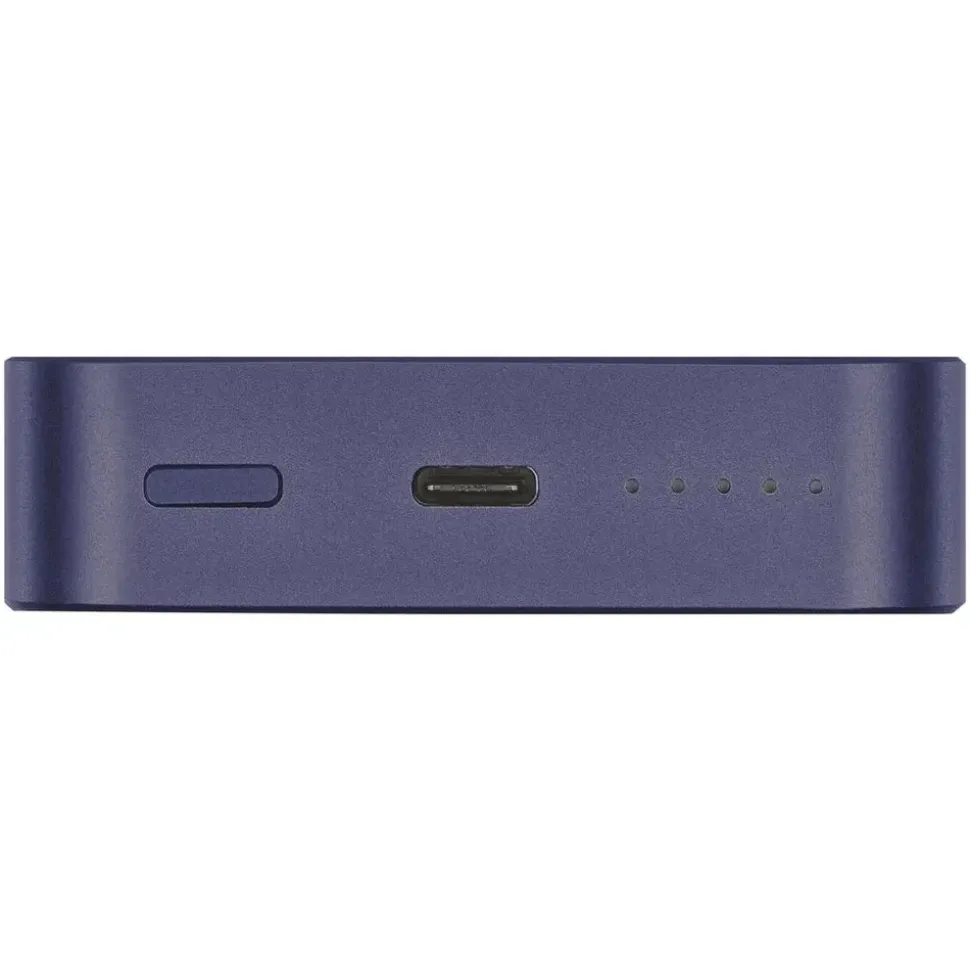 EMOS Powerbank WI 1046, 10000 mAh MagSafe mit Passthrough und Wireless-Charging, USB-C-Ausgang inkl. Kabel - für iPhone, Smartphone, - blau, B0551BL - Blau