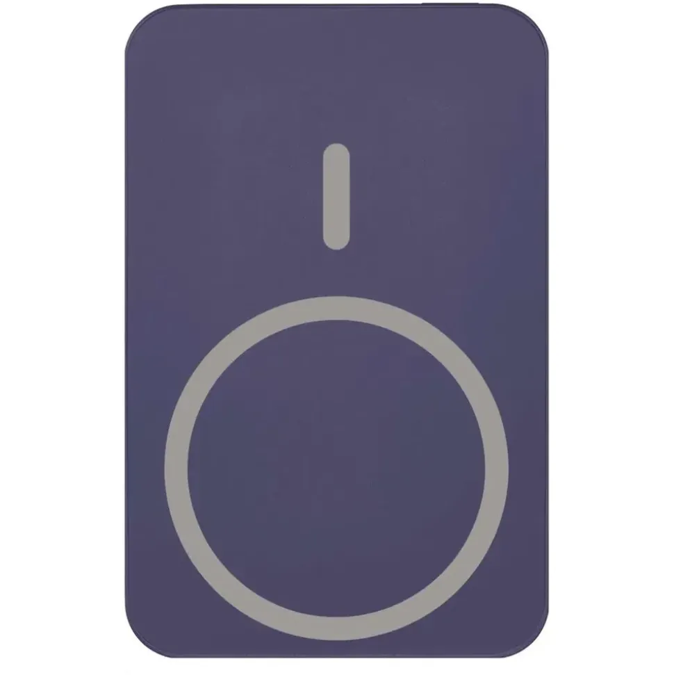 EMOS Powerbank WI 1046, 10000 mAh MagSafe mit Passthrough und Wireless-Charging, USB-C-Ausgang inkl. Kabel - für iPhone, Smartphone, - blau, B0551BL - Blau