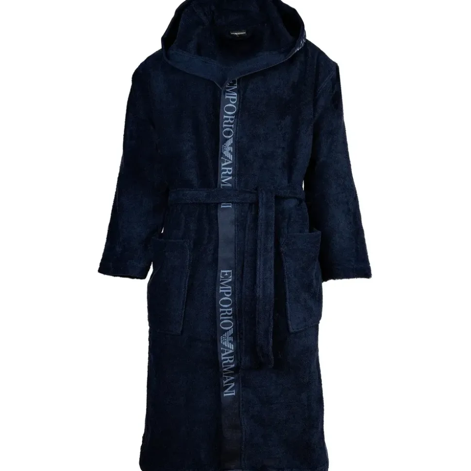 Emporio Armani Sponge Bademantel Blau XL