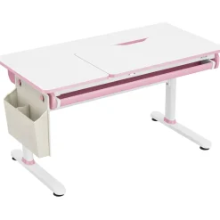 [en.casa] Kinderschreibtisch Kuosa Pink / Weiß