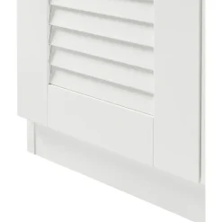 [en.casa] Løten 120 x 97 x 36 cm mit Sitzbank weiß / weiß