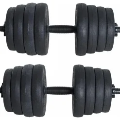 Estexo Kurzhanteln Hantelset 30 kg schwarz