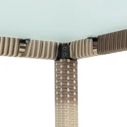 Estexo Polyrattan Set 6-tlg. Beige/Braun