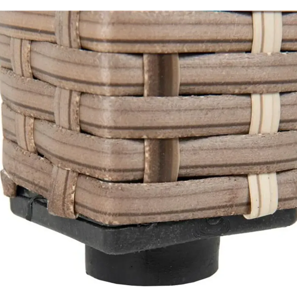 Estexo Polyrattan Set 8-tlg. Beige/Braun