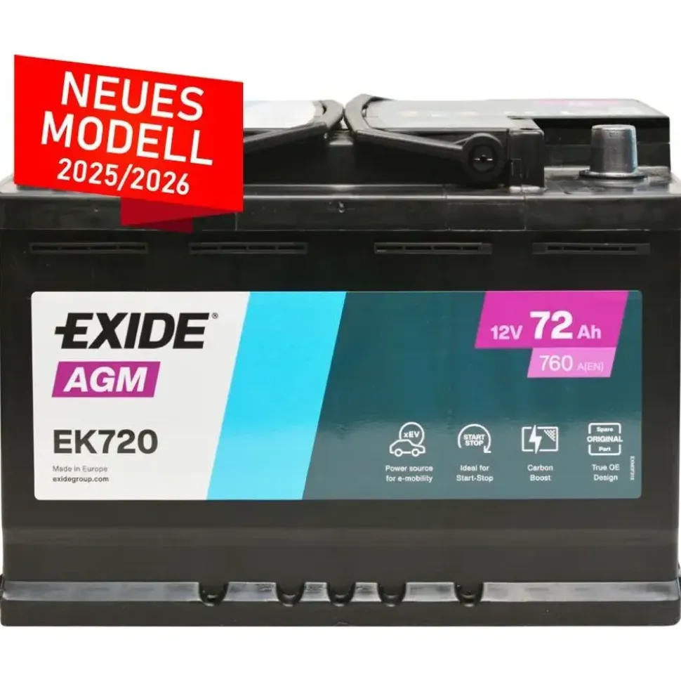Exide EK720 AGM 72Ah 12V