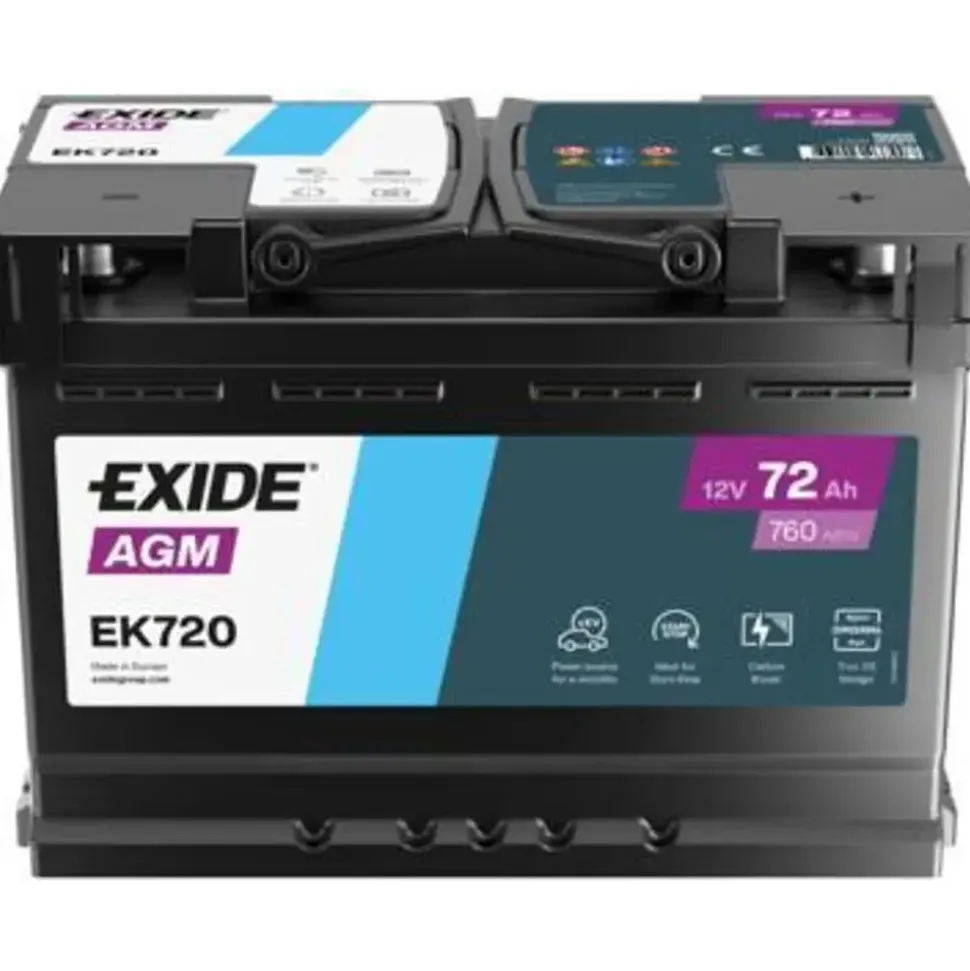 Exide EK720 AGM 72Ah 12V