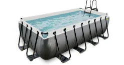 EXIT TOYS Black Leather Pool rechteckig