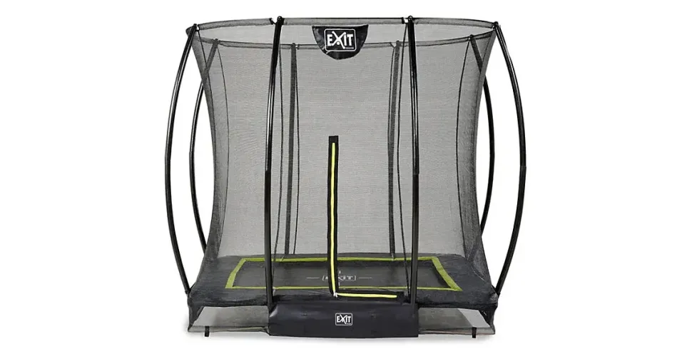 EXIT TOYS Silhouette Bodentrampolin 153 x 214 cm inkl. Sicherheitsnetz schwarz