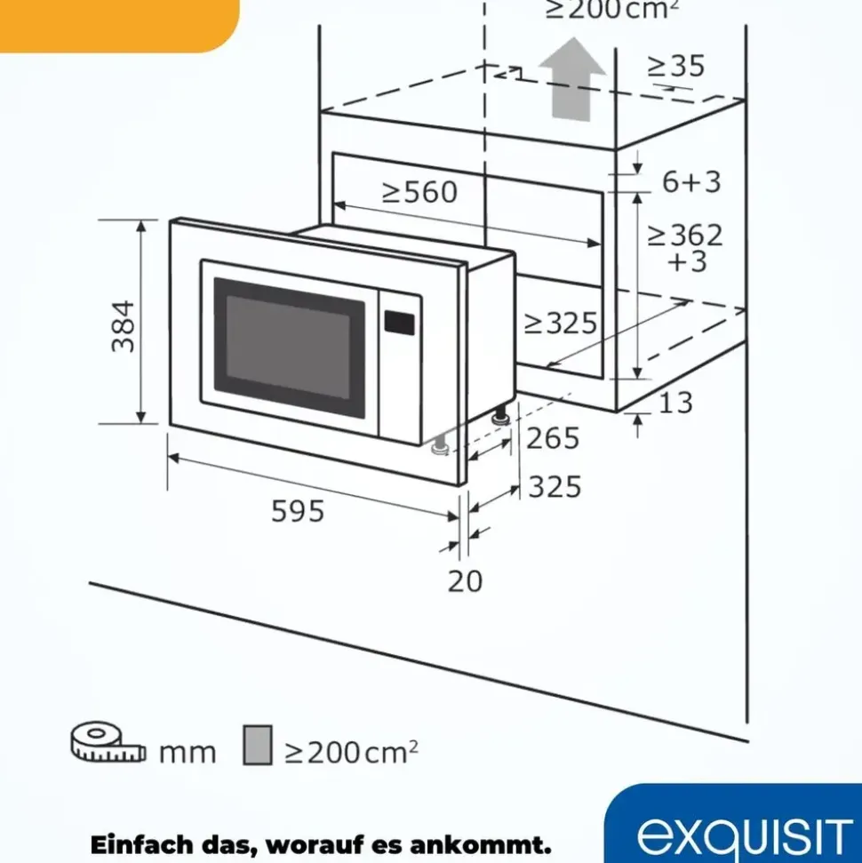 Exquisit EMW20-DG-020 silber