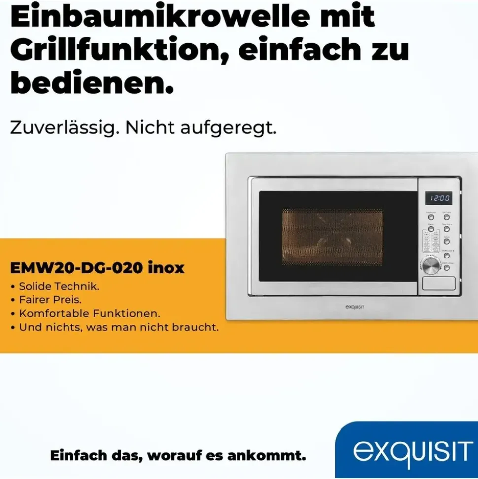 Exquisit EMW20-DG-020 silber
