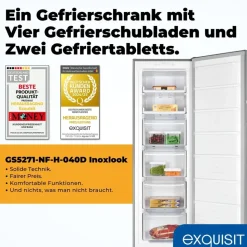 Exquisit GS5271-NF-H-040D Silber