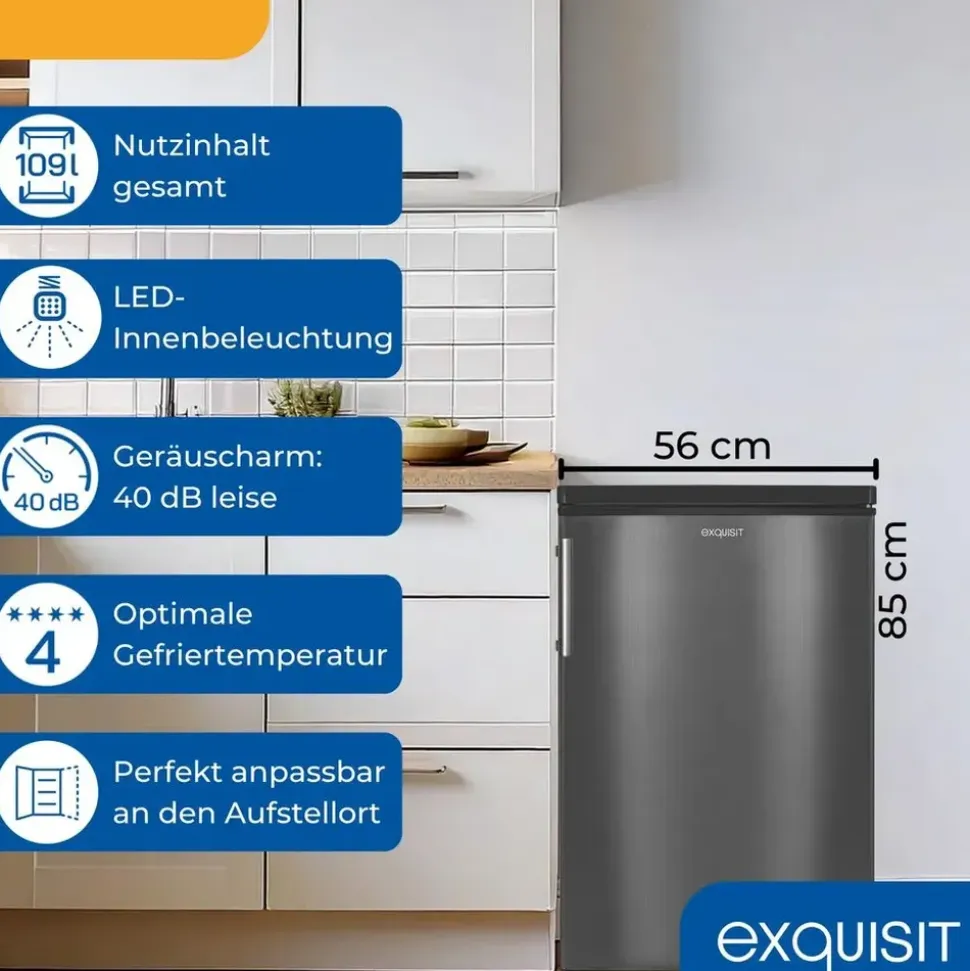 Exquisit KS16-4-HE-040E Kühlschrank