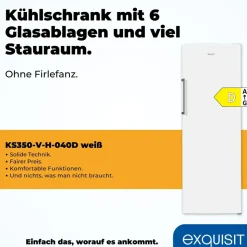 Exquisit KS350-V-H-040D Kühlschrank