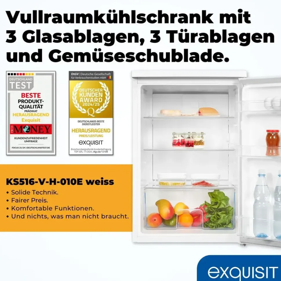 Exquisit KS516-V-H-010 Kühlschrank