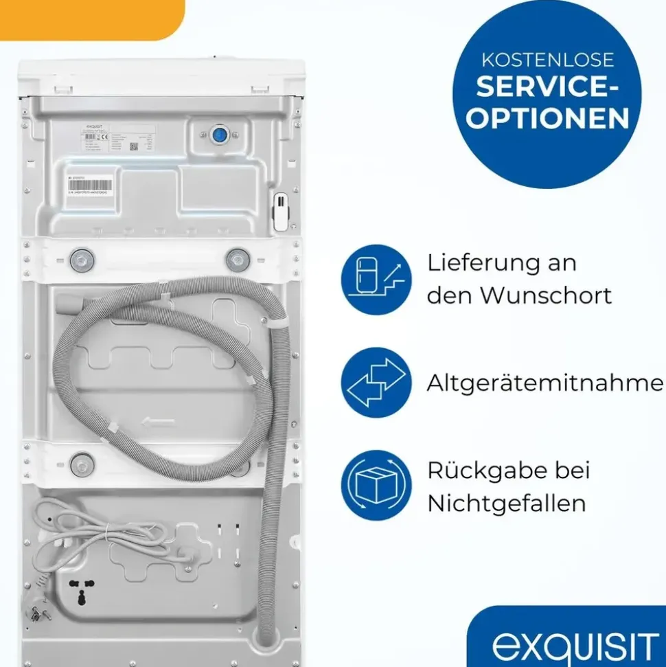 Exquisit LTO51207-030A Toplader (7.5 kg, 1200 U/min)