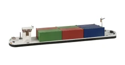 FALLER Flussfrachter mit Containern 131013 H0