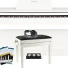 Fame Digitalpiano Set, DP-2000 WH, 88 Tasten, Hammermechanik, 16 Sounds, 128-fache Polyphonie, inklusive Klavierbank, Kopfhörer, Notensammlung