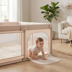 fillikid Laufgitter Malta mit Boden", 150x150 cm, beige