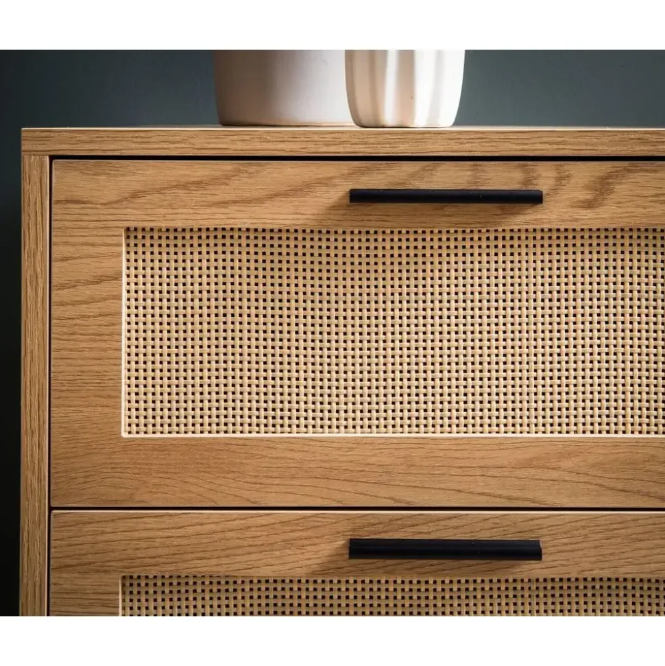 FineBuy Sideboard 80 cm Braun