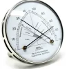 Fischer 142.01-01 Raum-Klimamesser - Synthetic-Hygrometer u. Bimetall-Thermometer mit Edelstahl-Pins - Made in Germany