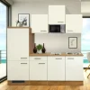 Flex-Well Küchenzeile Vintea 210 cm E-Geräten beige