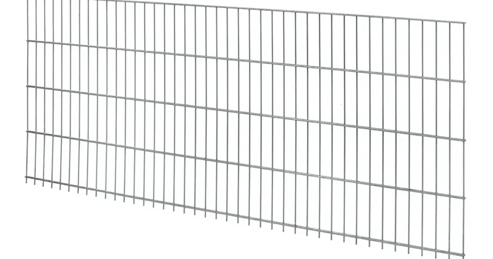 Floraworld Doppelstab-Mattenzaun Comfort 201 x 83 cm feuerverzinkt