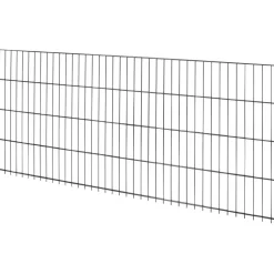 Floraworld Doppelstab-Mattenzaun Comfort 201 x 83 cm anthrazit