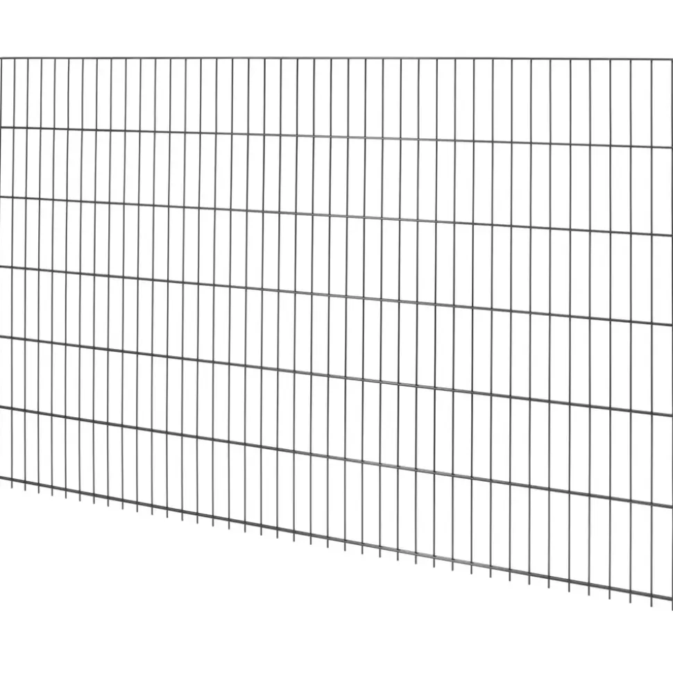 Floraworld Doppelstab-Mattenzaun Comfort 201 x 123 cm anthrazit
