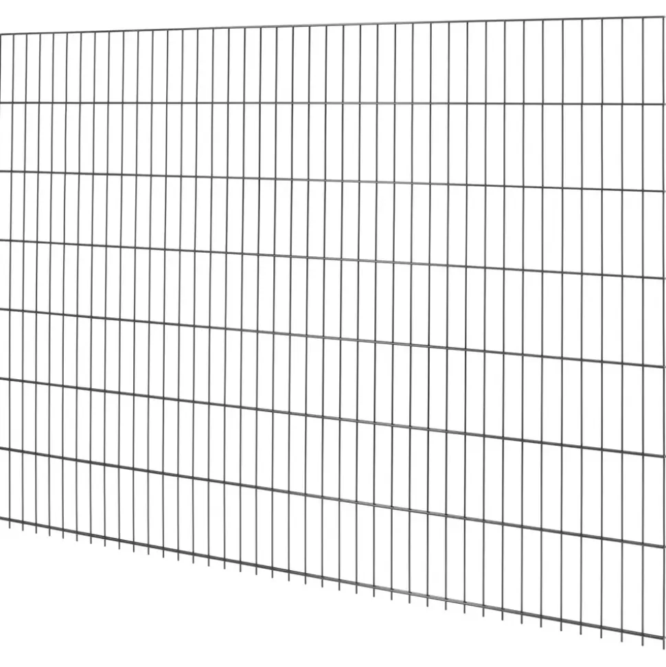 Floraworld Doppelstab-Mattenzaun Comfort 201 x 143 cm anthrazit