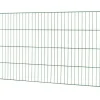Floraworld Einstabmattenzaun 200 x 100 cm Moosgrün/Metall