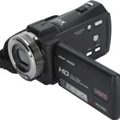Fockety Videokamera 1080P 30 MP Schwarz