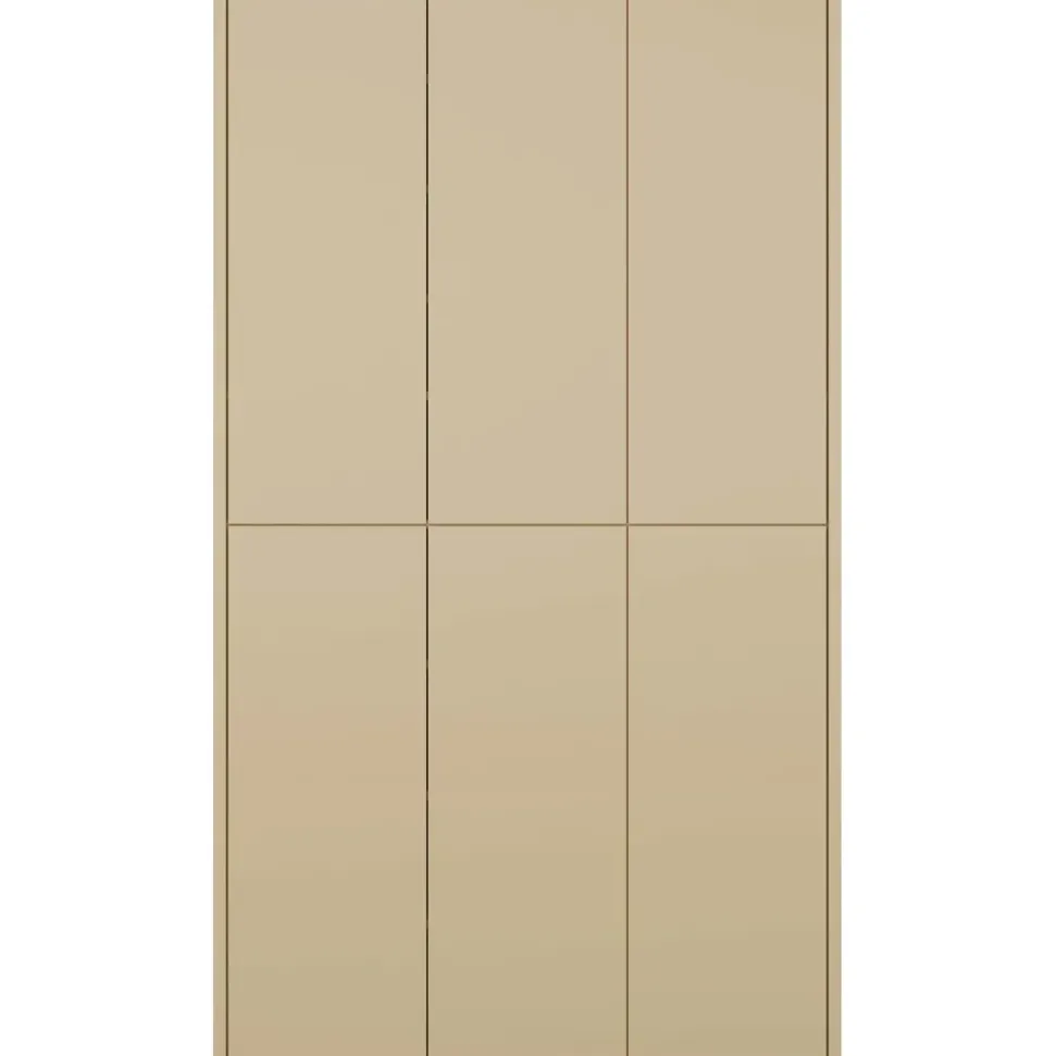 Forte Alice Springs 109,2 x 191,9 x 34,9 cm 6-türig gelb / gelb matt