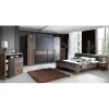 Forte Schlafzimmer-Set Schlafzimmerset 2 Bellevue Schwarzeiche Schlammeiche