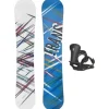 F2 Trans Set Snowboard Style Weiss 152cm mit Pipe Bindung M Sale