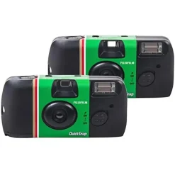 Fujifilm QuickSnap Flash FASH.27, Sofortbildkamera, Schwarz, Grün