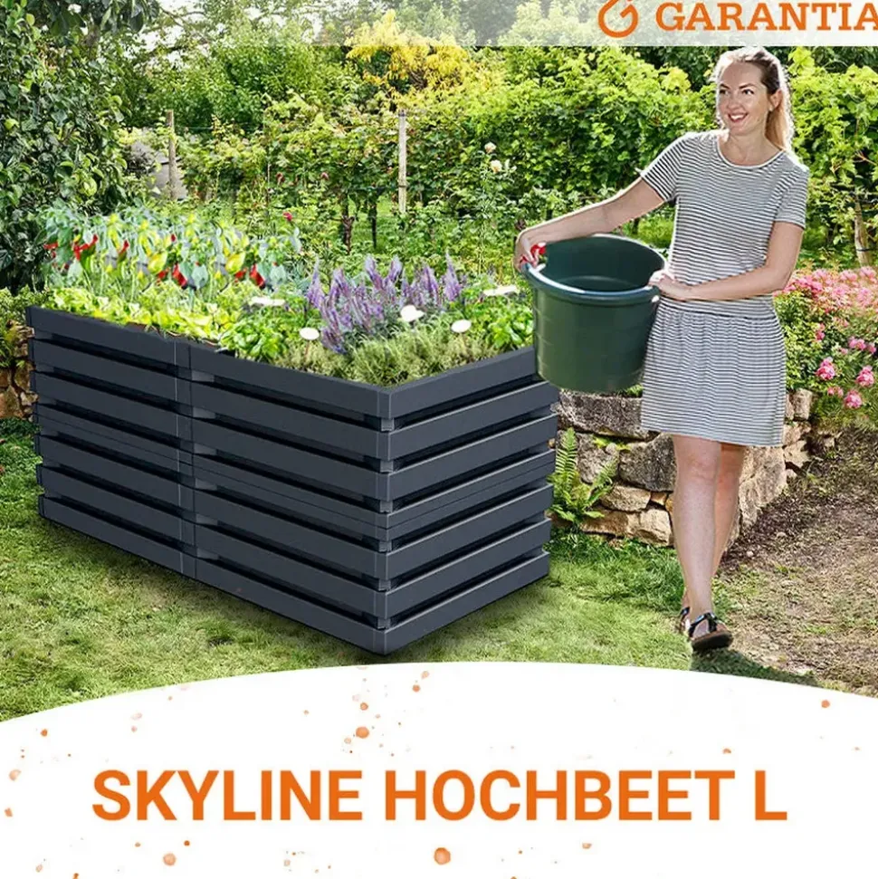 GARANTIA Skyline 161 x 80 x 75 cm Grau