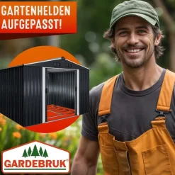 Gardebruk GARDEBRUK® XXL Metall Gerätehaus 5m2 mit Fundament