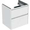 Geberit Waschtischunterschrank 2 Schubladen 59,5 x 60,6 x 44,6 cm Weiß