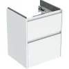 Geberit Waschtischunterschrank 2 Schubladen 50,4 x 60,6 x 40,5 cm Weiß