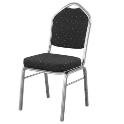 GGM Möbel Bankettstuhl Samt schwarz 12er Set