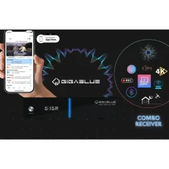 GiGaBlue UHD Trio 4K PRO - Combo Tuner, W-LAN 1200Mbps