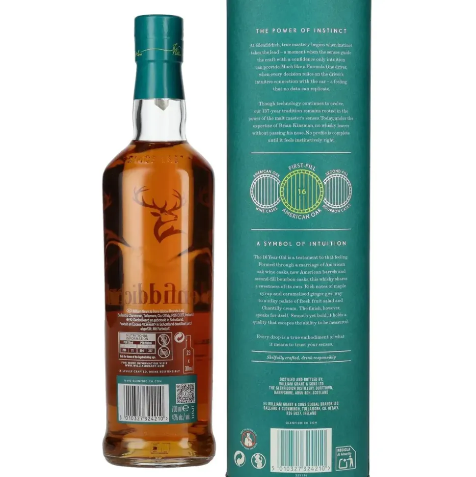 Glenfiddich 16 Jahre Single Malt Scotch 43% vol 0,7 l Geschenkbox