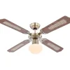 GLOBO 106,6 cm Deckenventilator Eiche