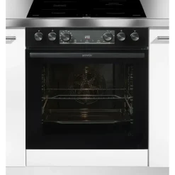 Gorenje BCSI737DBGOT Induktions Herd-Set mit 1-fach-Teleskopauszug, ecoClean Plus, Pizzafunktion
