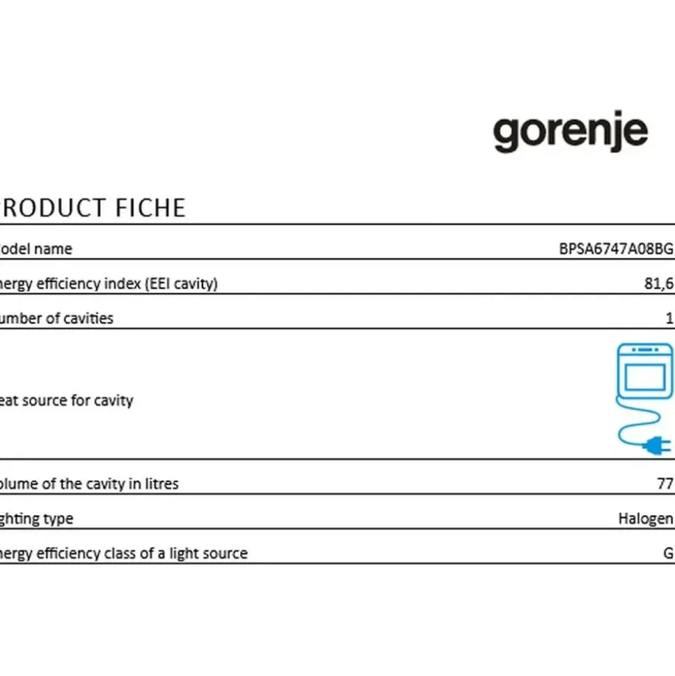 Gorenje BPSA6747A08BG