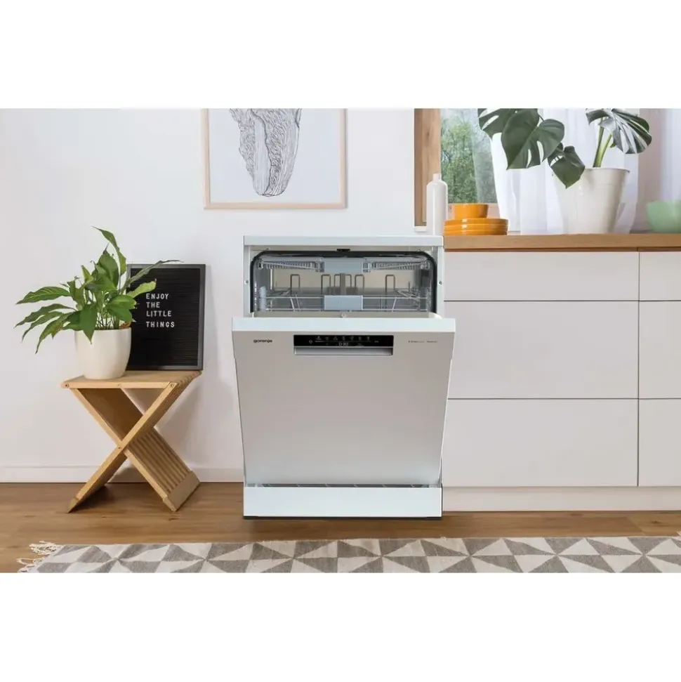 Gorenje G400 GS643C90W Geschirrspüler (freistehend, 600 mm breit, Weiß)