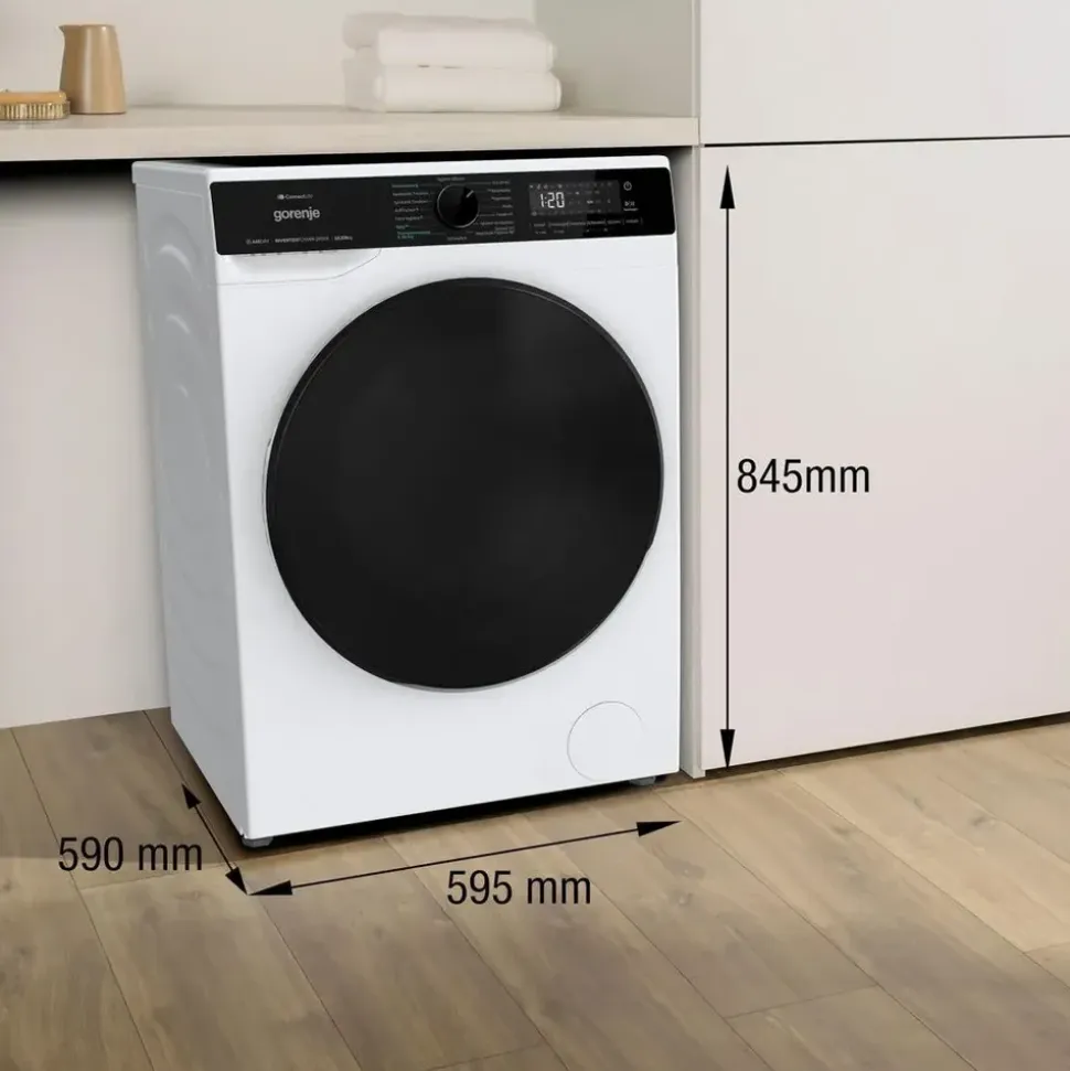 Gorenje G600 Waschtrockner WD2PA1X64ADW/DE (10,5 kg / 6 kg, 1400 U/min)