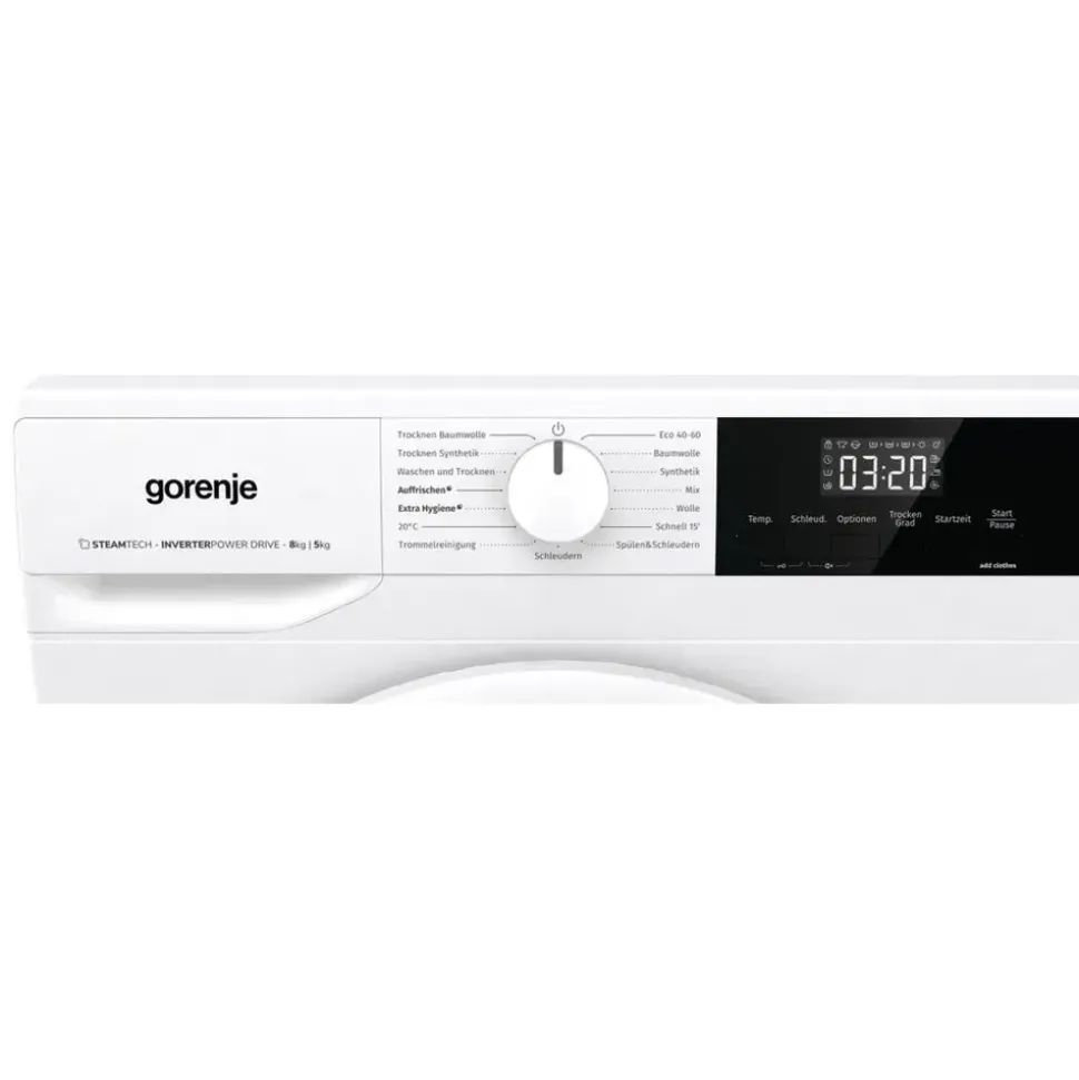 Gorenje W3D2A854ADPS/DE Waschtrockner (8 kg / 5 kg, 1400 U/min)