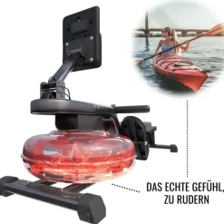 Gorilla Sports Wasserrudergerät schwarz/rot