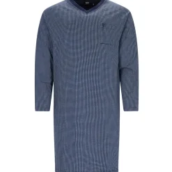 HAJO Nachthemd Premium Cotton Blau M